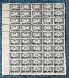 Scott #1239, 5c International Red Cross Centennial, Mint sheet of 50, MNH - Picture 1 of 1