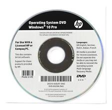 HP Recovery DVD Windows 10 Professional 64-bit - Deutsch + Multilingual - NEU