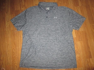 Mens UNDER ARMOUR HEATGEAR loose fit collared golf polo shirt sz 2XL XXL - Picture 1 of 1