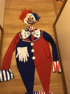 Espíritu Halloween Payaso Malvado Disfraz con Zapatos y Máscara Adulto Grande - Imagen 1 de 6