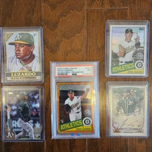 2020 Topps Jesus Luzardo Rookie 5 Card Lot - AUTO #/99, PSA ORANGE #/25, WOOD 🔥 - Picture 1 of 7