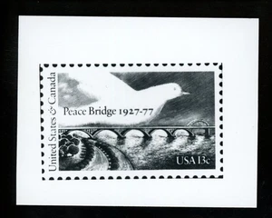 US Stamp FDC Publicity Photo Essay #1721 13c Peace Bridge 1977 - Picture 1 of 2
