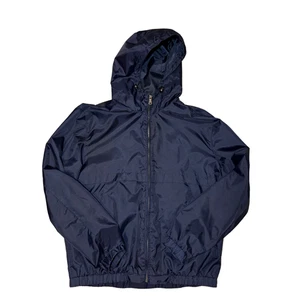 Dockers Navy Blue Mid Weight Rain Coat Mens Size Large VTG - Picture 1 of 4