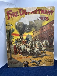 Feuerwehr Bilder erschienen M. A. Donohue & Co Chicago 1911 antikes Buch - Bild 1 von 10
