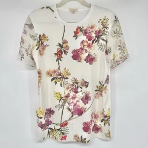 Giambattista Valli Designer Floral Silk Top Made In Italy Sz IT 38 / US XS - Picture 1 of 9