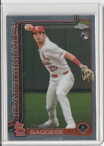 2025 Topps Chrome Rookie #87 Thomas Saggese St. Louis Cardinals - Picture 1 of 1