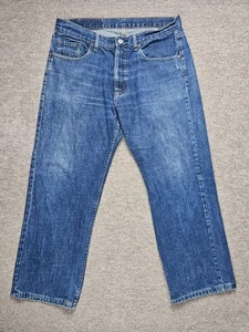 Vintage 80s Levis 501 XX Jeans Mens W34 L26 Straight Fit Button Fly USA Made - Picture 1 of 14