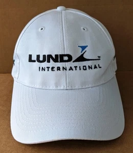 Gorra de béisbol de golf blanca Lund International AVS Belmor cinturón ajustable adulto - Imagen 1 de 7