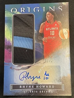 3 COLOR 2023 Panini Origins WNBA Blue Rhyne Howard 11/25 Auto Autograph Patch - Image 1 of 3