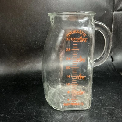 Jarra de vidrio formulado vintage ~ fórmula para bebé.          79º Foto 1 de 4