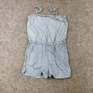 Vineyard Vines Romper Girls Large 14 Blue Gustavia Tropical Block Print Pull On - Picture 1 of 14