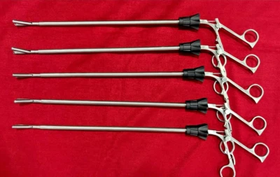 Laparoscopic Stone Holding Forceps 10mmx330mm Reusable Instruments - 5 nos. Foto 1 de 4