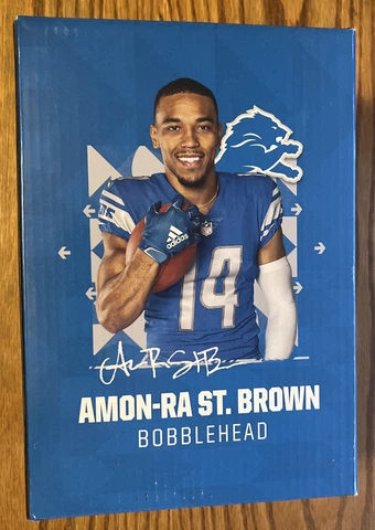 Detroit Lions Bobblehead SGA Amon-Ra St. Brown Hard Knocks SGA 10/2/22 Cover
