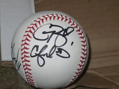 Cliff Lee Dontrel Willis Geff Blum Autographed Baseball  - Image 1 of 4