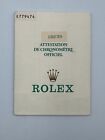 Vintage Origine Rolex 18239 Montre Day-Date E 505 Livret Papier 240215001Ya