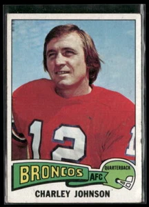 Charley Johnson 1975 Topps #295 Denver Broncos Football Karte - Bild 1 von 2