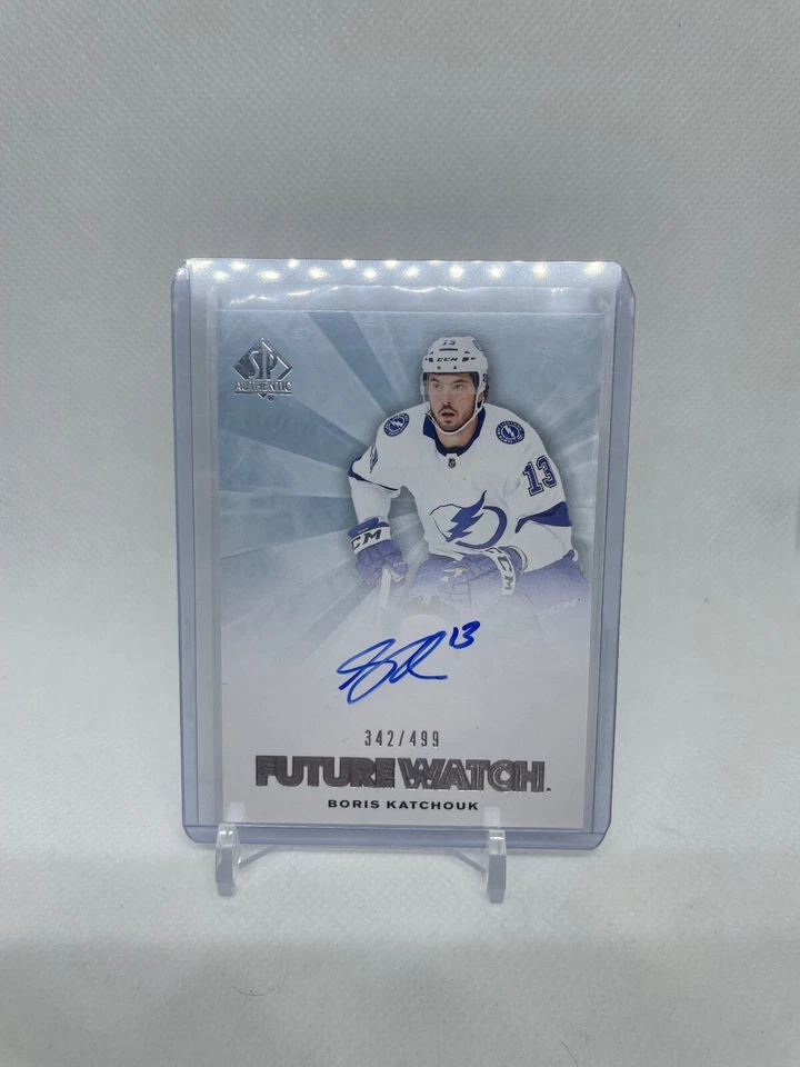 Boris Katchouk 2021-22 UD SP Authentic Future Watch Autograph /499 Lightning - Image 1 of 2