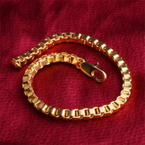 Wholesale Jewelry Fashion 18K GOLD Jewelry Bracelet For men Women Bracelet S05 - Picture 1 of 3
