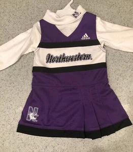 NWT Northwestern University Illinois Toddler Cheerleader Dress Outfit 18M - Picture 1 of 4