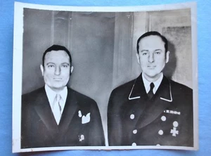 Foto brillante del servicio de noticias 1940 7x9 - Primer ministro búlgaro durante visita a Berlín - Imagen 1 de 3