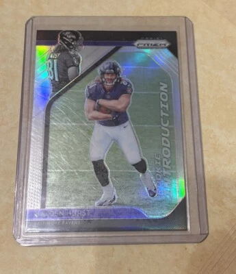 2018 Panini Prizm Silver Rookie Introduction RC #RI-8 Hayden Hurst Ravens - Image 1 of 2