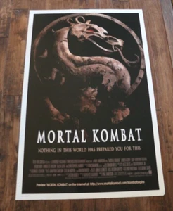 VINTAGE Mortal Kombat 1995 Original Movie Poster 27x40 Rolled Double Sided - Picture 1 of 8