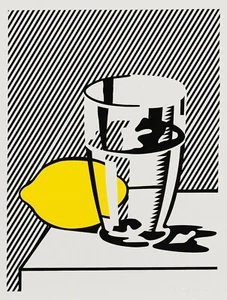 Roy Lichtenstein: Still Life with Lemon and Glass Archival Quality Art Print - Picture 1 of 1