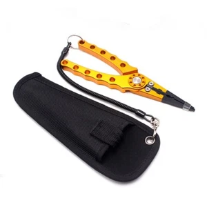 Multi Functional Saltwater Fishing Pliers golden Jaw Clamp Head Fishing Tool - Picture 1 of 2