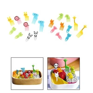 10Pcs Cute Bento Box Forks Little Forks Dessert Forks for Cake Pastry Party - Picture 1 of 4