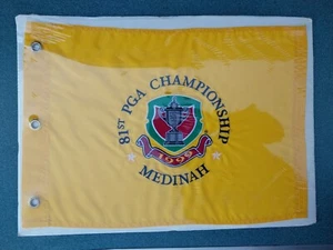 Rare Official 1999 81st PGA Championship Medinah Pin Flag Tiger Woods Wins  - Picture 1 of 5