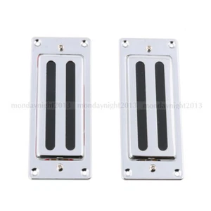 Mini Humbucker Pickups Bridge Neck Set para piezas de guitarra Chrome - Imagen 1 de 5