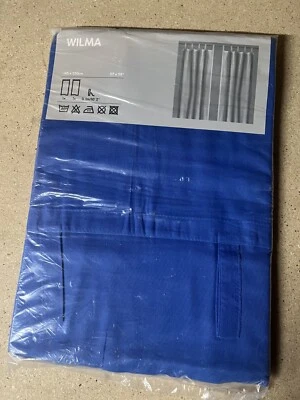 Синие шторы IKEA Wilma 57 x 98 дюймов 401.241.31 C07 - Изображение 1 из 4