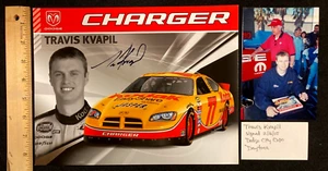 Travis Kvapil Hand Signed 8x10" Promo Nascar Photo W/coa + Provenance CF 53023B - Picture 1 of 1