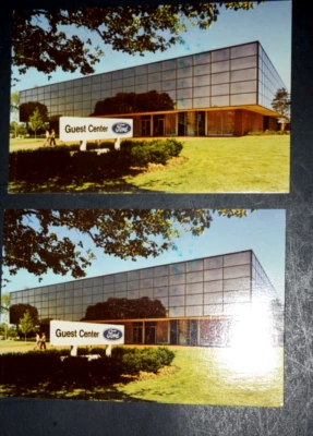 One VTG, HENRY FORD MOTOR CO. FIrst Day Cover/ POSTCARD "Ford Guest Center" New - Image 1 of 4