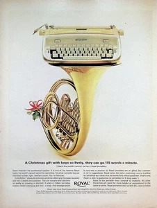 ANUNCIO IMPRESO DE COLECCIÓN DE LOS AÑOS 60 ~ Máquina de escribir real ~ Los portátiles reales comienzan en $49.95... - Imagen 1 de 1