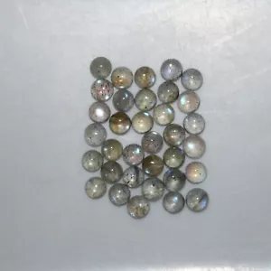 Labradorite 3mm 4mm 5mm 6mm 7mm 8mm 10mm 12mm 14mm Round Cabochon Gem(s) - Picture 1 of 26