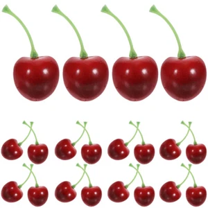 20 Pcs Simulation Fruit Model Cherry Shaped Decoration Models Child - Picture 1 of 12