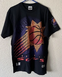 Vintage Phoenix Suns Logo T-shirt NBA Basketball 1993 90s Large EUC - Picture 1 of 8
