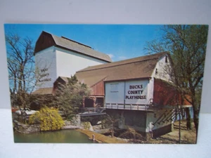 Cartolina vintage Bucks County Playhouse New Hope Pennsylvania non pubblicata - Foto 1 di 2