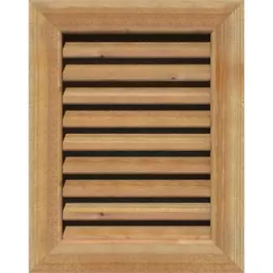 Ekena Millwork Gable Louver Vent Functional 21"x17" Rectangular Unfinished Rough - Picture 1 of 4