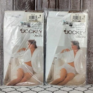 Vintage 1990 JOCKEY FOR HER Women 100% Queensize While Cotton Brief Size 8 New - Picture 1 of 9