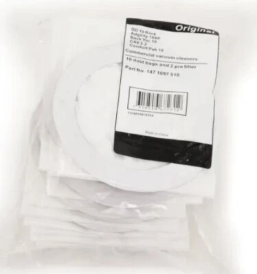 Clarke 1471097510 Commercial 10 Quart Dust Bags - Package Of 10 Foto 1 de 2