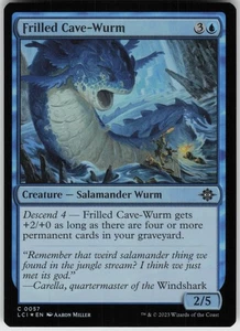 Foil Frilled Cave-Wurm 57 The Lost Caverns of Ixalan C NM - Picture 1 of 1