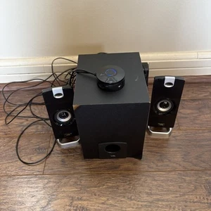 Cyber Acoustic CA-3080 PC Multi-Media 2.1 Sound System x2 Speakers + Subwoofer  - Picture 1 of 8