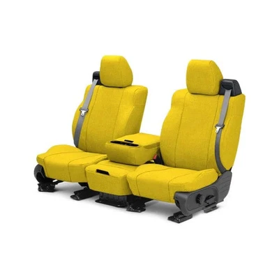 For Ford F-350 Super Duty 11 CalTrend Tweed 1st Row Yellow Custom Seat Covers Foto 1 de 3