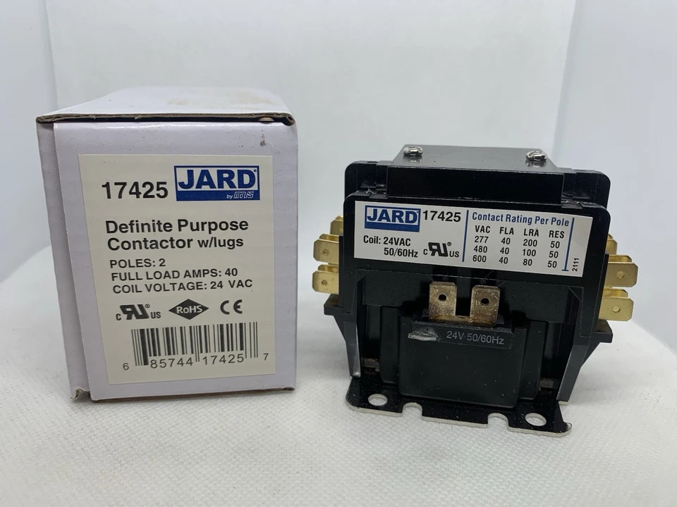 Jard by Mars 17425, 2 Pole Definite Purpose Contactor (40A, 24V) - Image 1 of 1