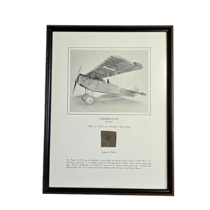 Smithsonian National Air & Space Museum Fokker D-VII "U.10" Aircraft Fabric - Picture 1 of 7