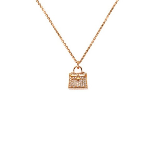 HERMÈS Collana Hermes Amuleto Kelly in oro rosa 18 kt usata YUKI 0