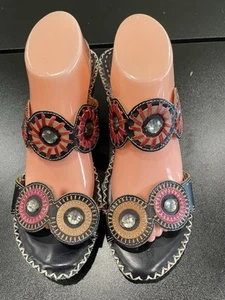 L'Artiste WO’s Gr. 42 von Spring Step Taffy Cam Boho Western Keilabsatz Sandalen - Bild 1 von 8