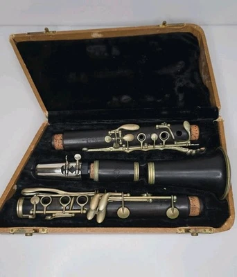 H. Selmer Paris Brevete SGDG 单簧管 专业 大约 20 世纪 20 年代 罕见 复古  — 第 1/4 张图片